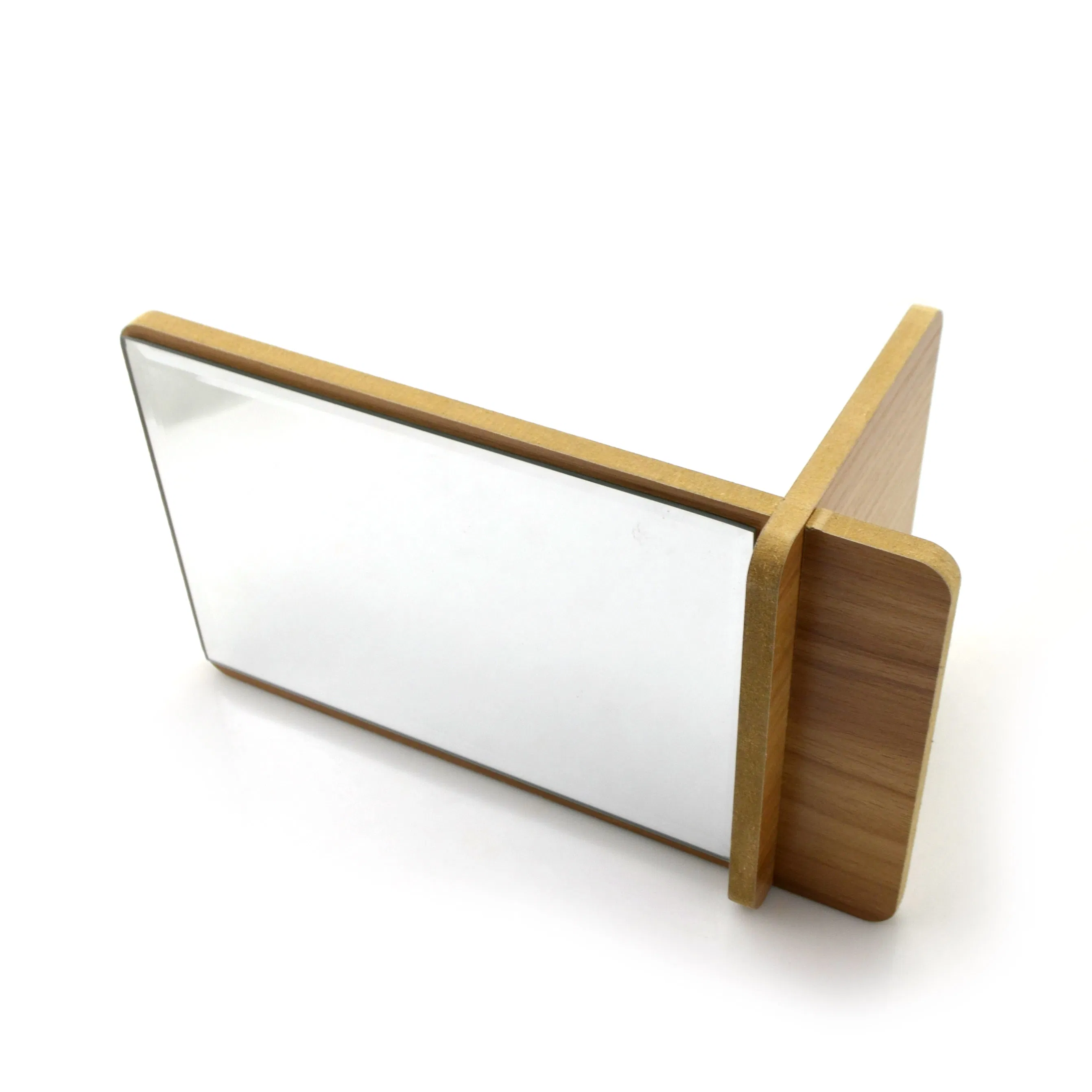 Rectangle Wooden Table Makeup Mirror Standing Student Desktop Cosmetic Mirror