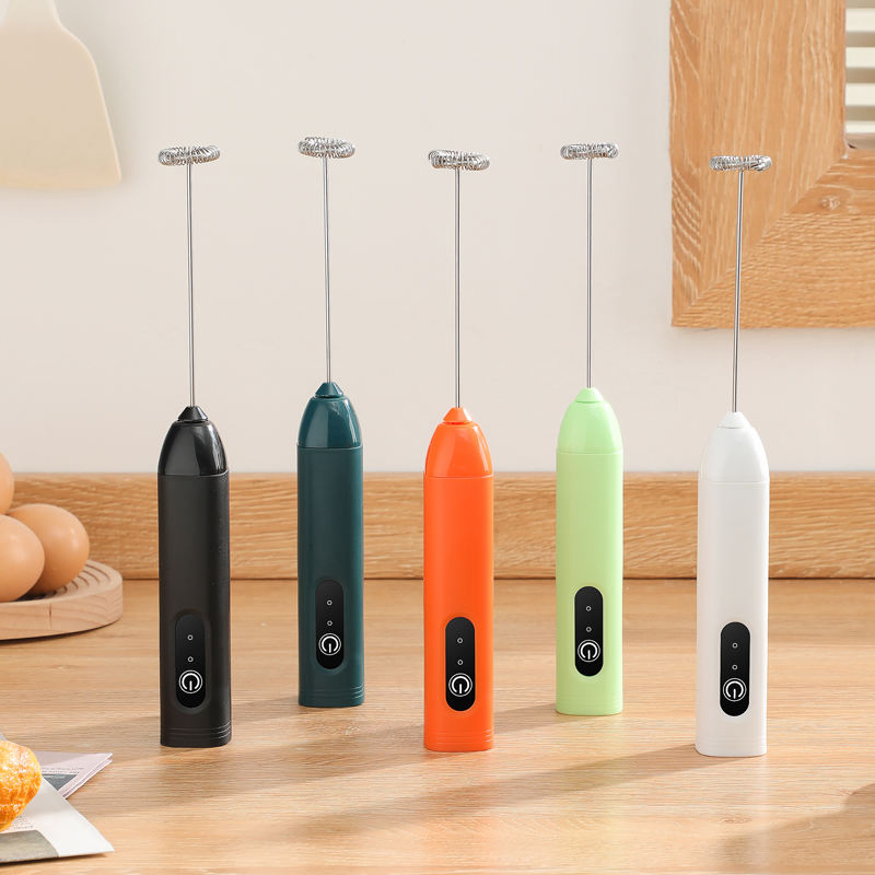 Use-Friendly Custom Logo Coffee Milk Frother Electric Mini Mixer Rechargeable