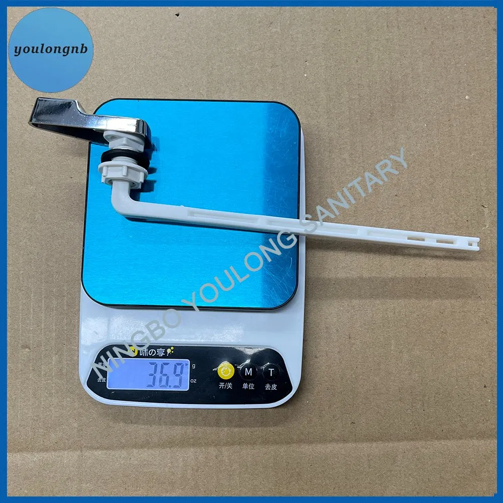 Plastic Chrome Finish Handle Toilet Tank Flush Lever