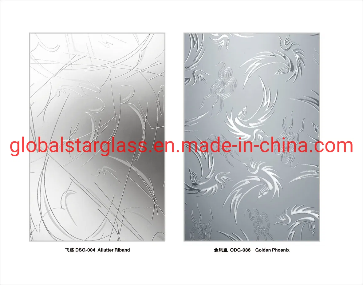 3mm 4mm 5mm 6mm Frosted Glass/Acid Etched Glass /Decorative Glass/Fingerprint Free Glass/Art Glass