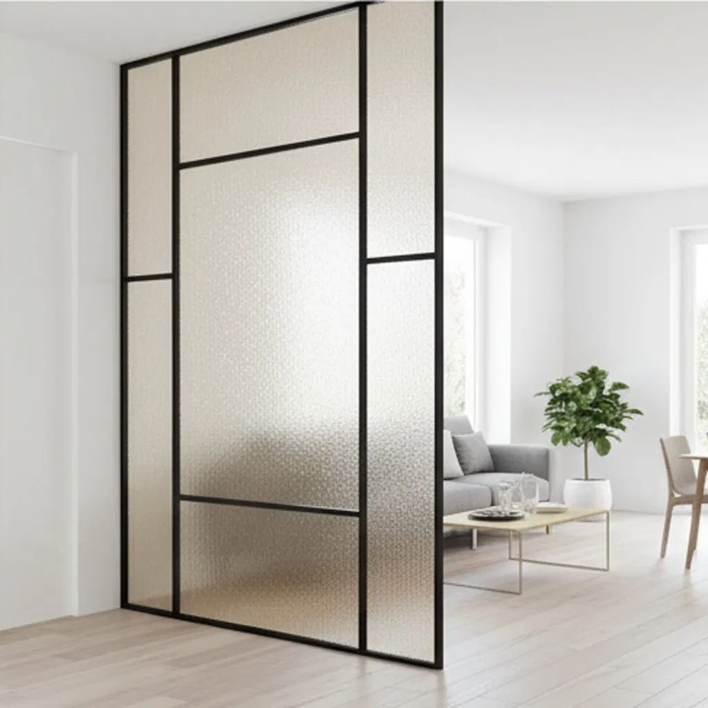 Decorative Bathroom Tabletop Glass Patterned Durable Laminated Glass