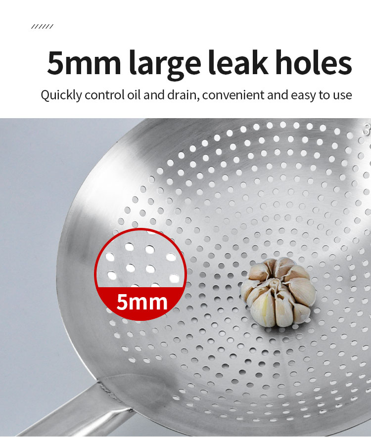Kitchenware Cookware Sifter Mesh Strainer Stainless Steel Leakage Drum Colander