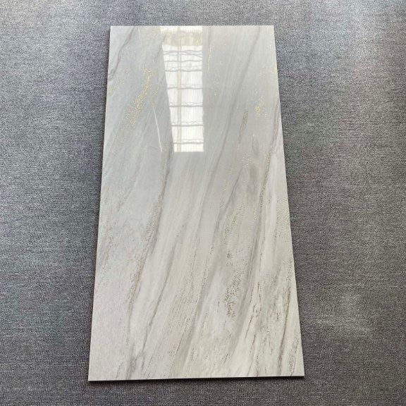 Ursg6012002 Foshan Popular Design 600*1200mm Vitrified K-Line Golden Silver Glazed Polished Full Body Porcelain Floor Wall Tile