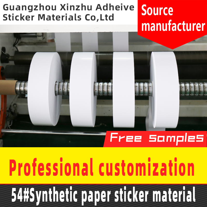 Self-Adhesive Label Sticker Raw Material 54# Synthetic Paper