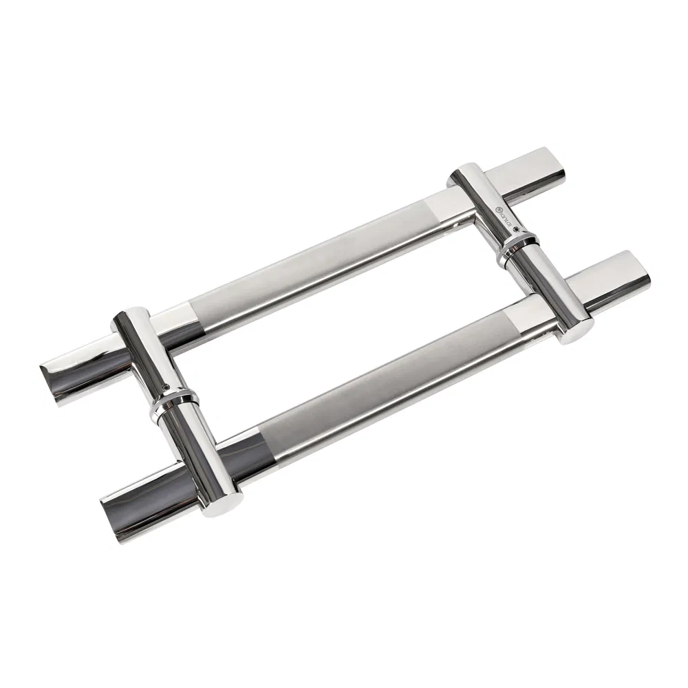 Manufacture Stainless Steel Swing Glass Door Hardware Back to Back Entrance Ladder Pull Handles