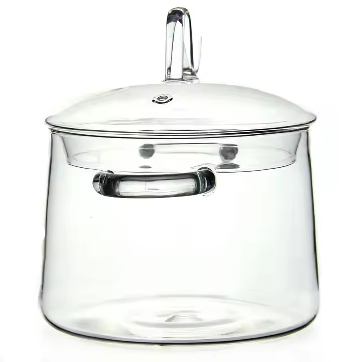 2L 1.8L Heat-Resistant Glass Transparent Glass Glass Pot Cooking Pot Home