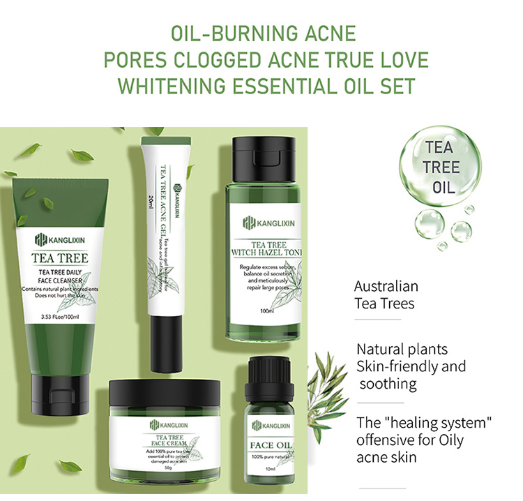 Tea Tree Acne Control Moistuirzing Anti Aging Skin Care Set