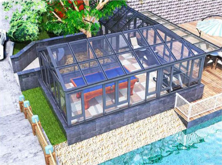 Anti Noise Insulated Glass Garden Sun Room