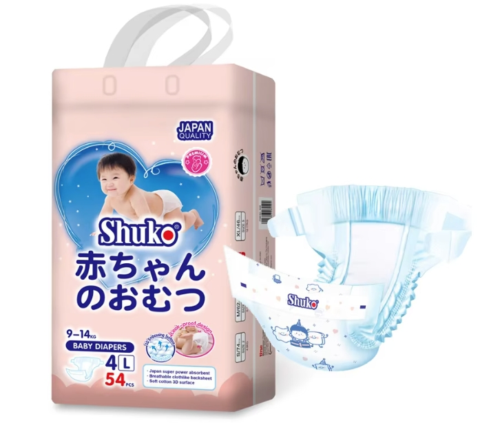 Shuko Baby Diapers Japan Quality Double Absorbent Core