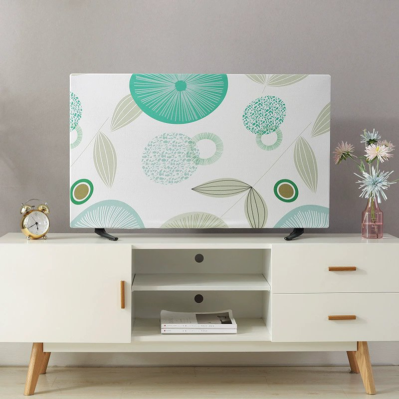 Printing Elastic Polyester Spandex Home Decoration Dust Protector Household Simple TV Cover