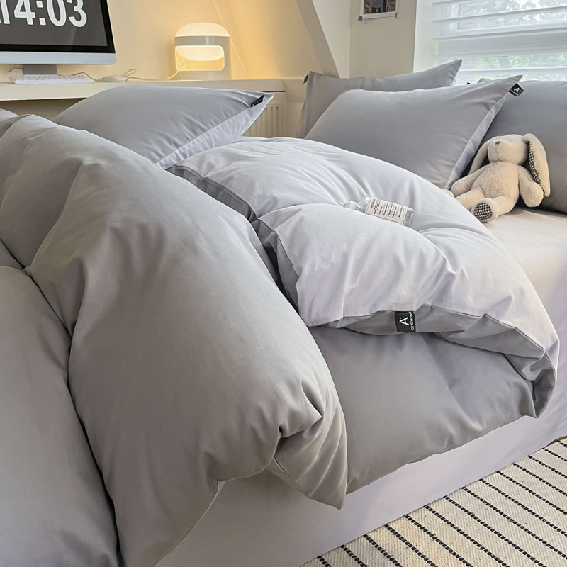 Custom 100% Cotton Comforter Bedsheets and Pillow Cases Set 4 Bed Sheet