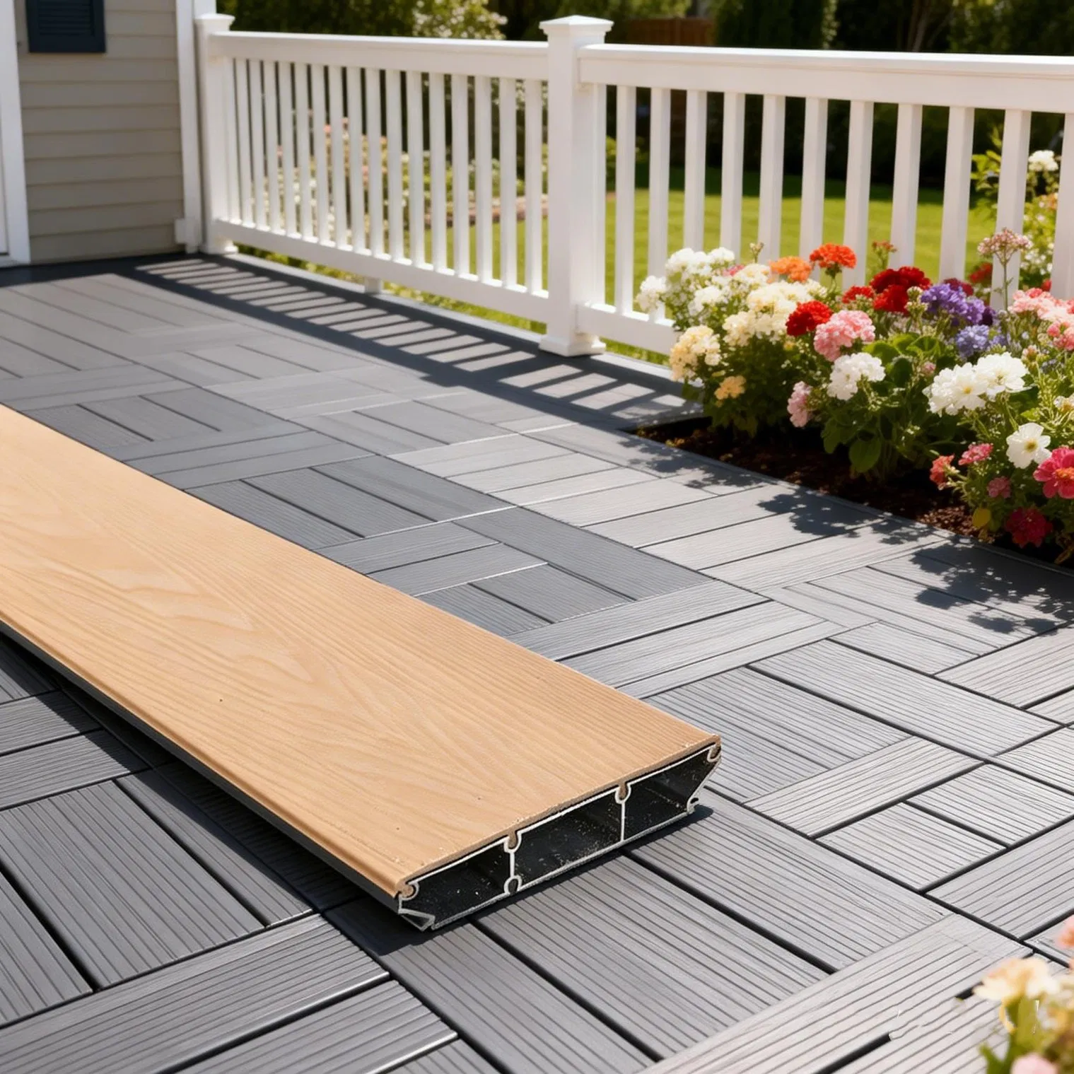 Certified Deck Floors Engineered Flooring Waterproof Aluminum Decking
