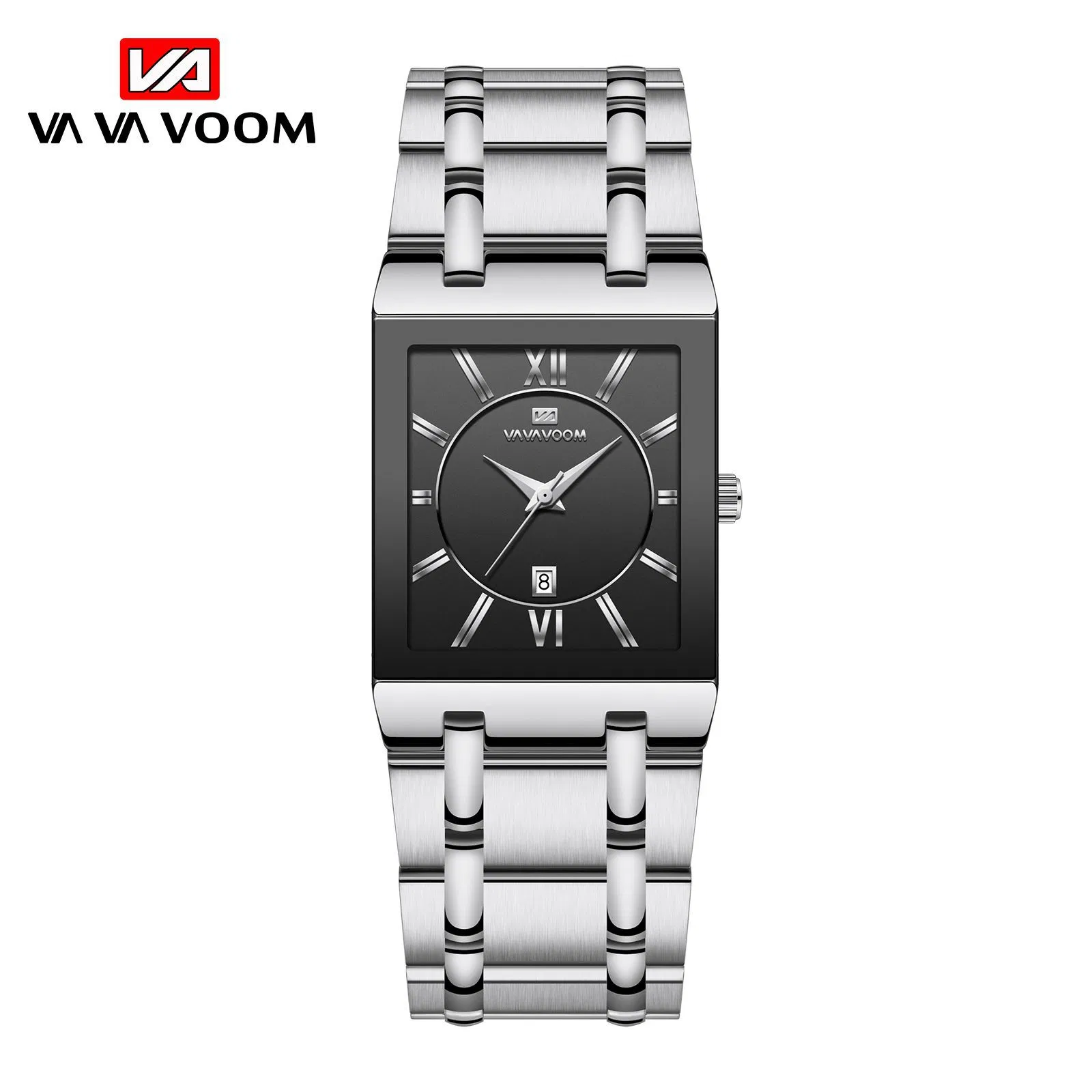 Va Va Voom Business Watch Stainless Steel Waterproof High Quality Wristwatches Quartz Men Watch