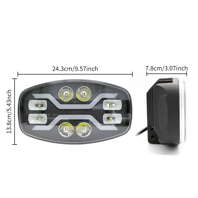 Квадратная LED-фара 9 дюймов для грузовика, 170W