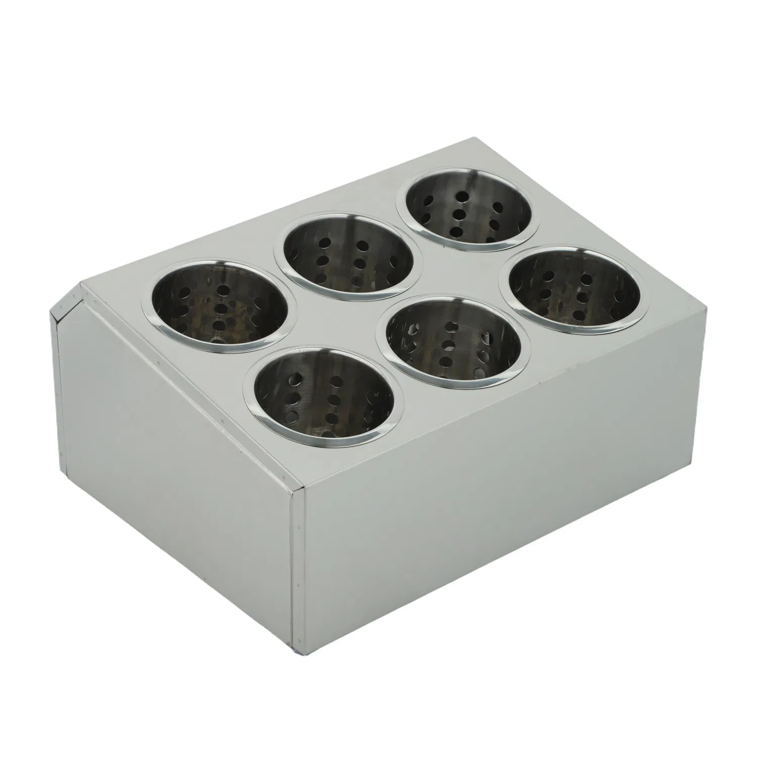 Wholesale Stainless Steel Spoon Fork Silverware Holder Buffet Restaurant Cutlery Organizer