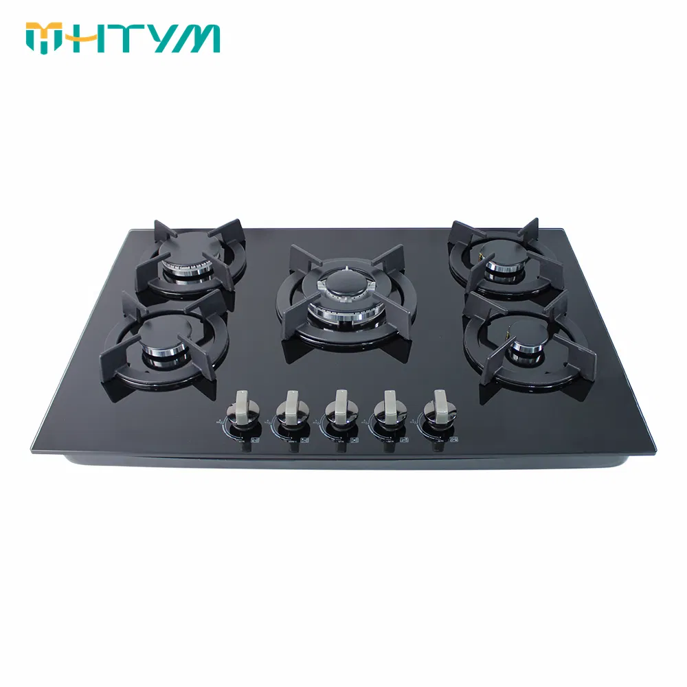 5 Burners Gas Stove with High Heat Power and Front Control Gas Hob