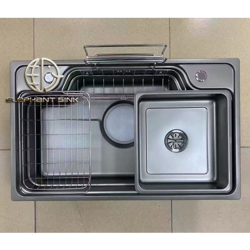 Modern Japanese Press Stainless Steel Kitchen Sink for Home Wash Vegetables