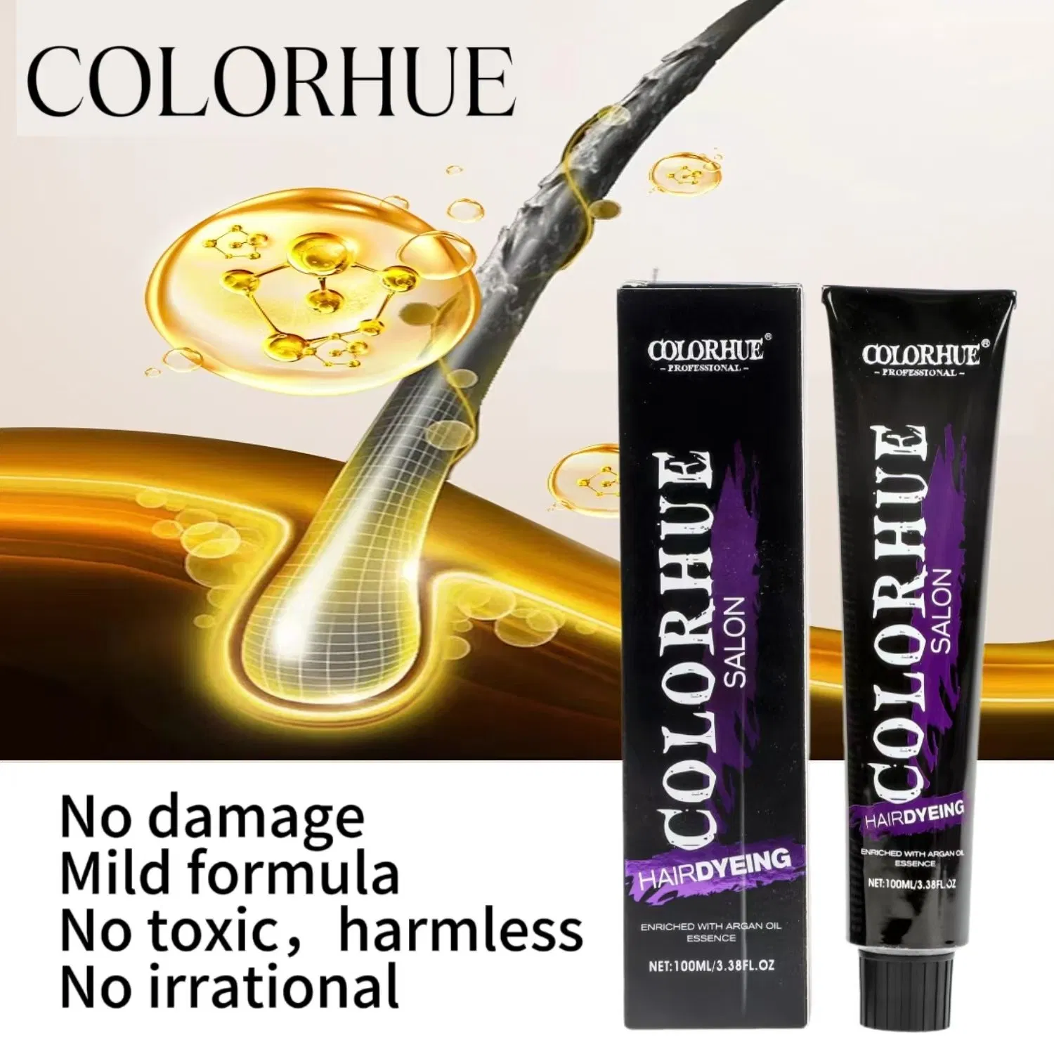 Best Hot Sale Purestyle 69 Colors Hair Dye Cream Colorhue Dye Cream
