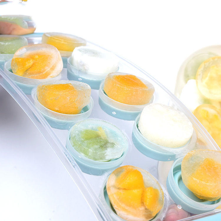 30*12cm BPA Free Silicone Ice Cube Tray with Lid