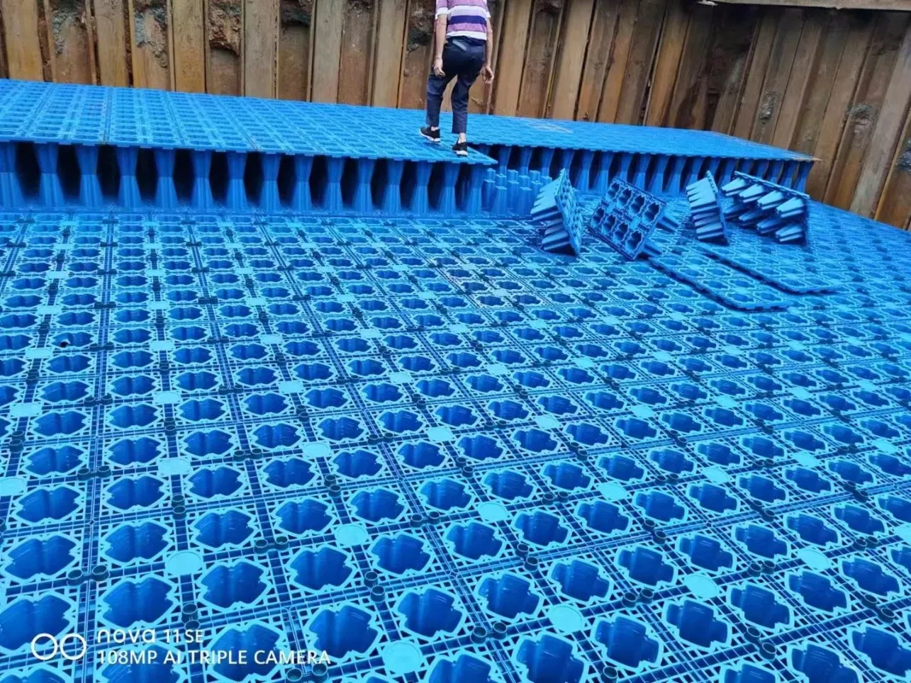 40ton 50tons Storage Tank Stormwater Geocelluar Crate Plastic PP Rain Water Storage Module System