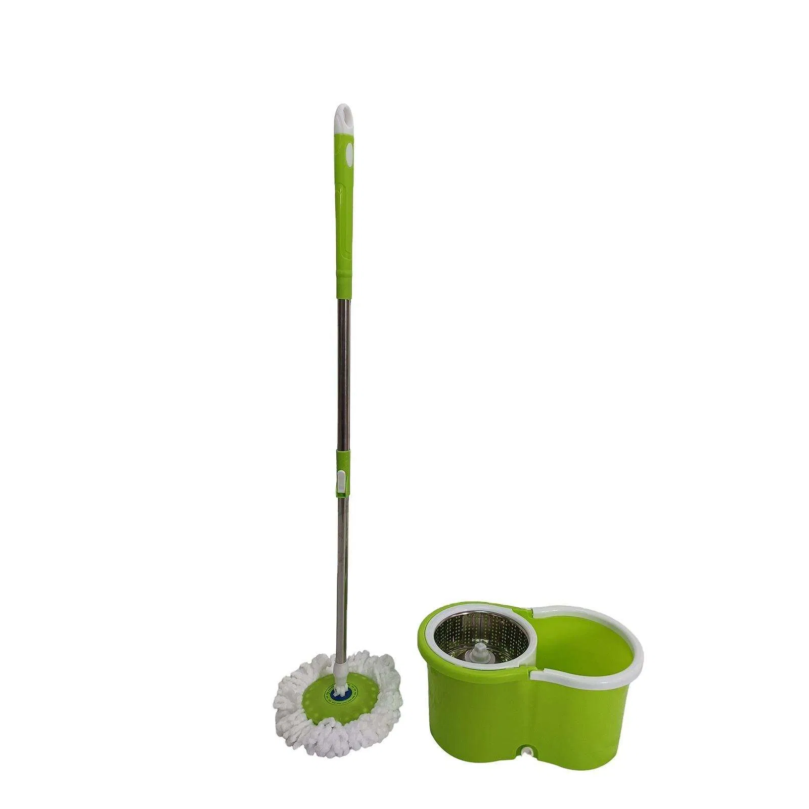 Вращающаяся швабра с ведром и микрофиброй