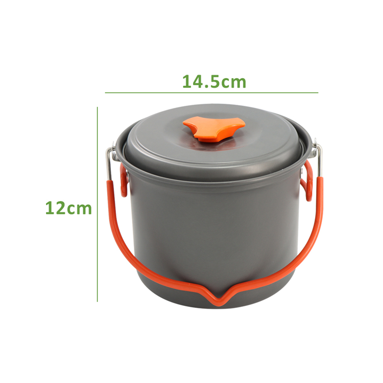 Aluminum Camping Cookware Portable Lightweight Cooking Equipment
