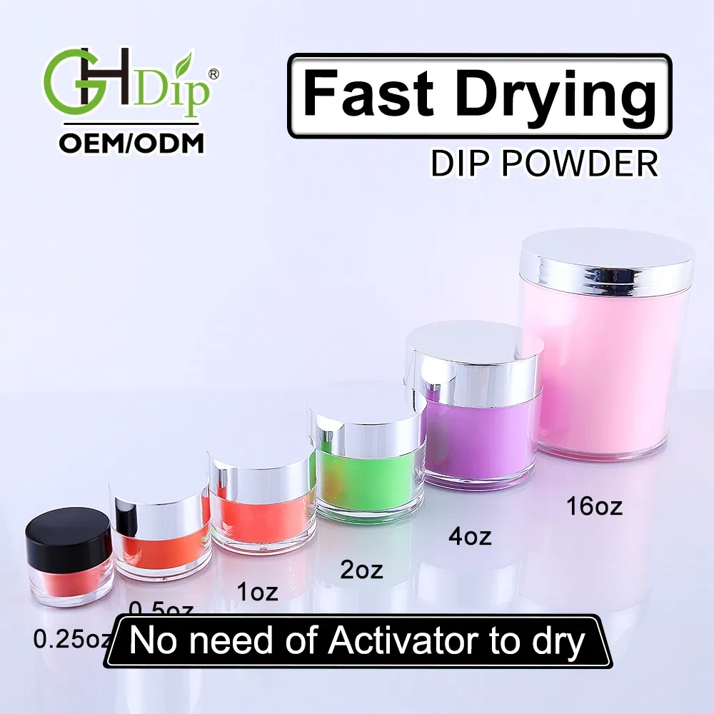 Fast Drying Dipping Powder Nail System, No Need of Activator to Dry
