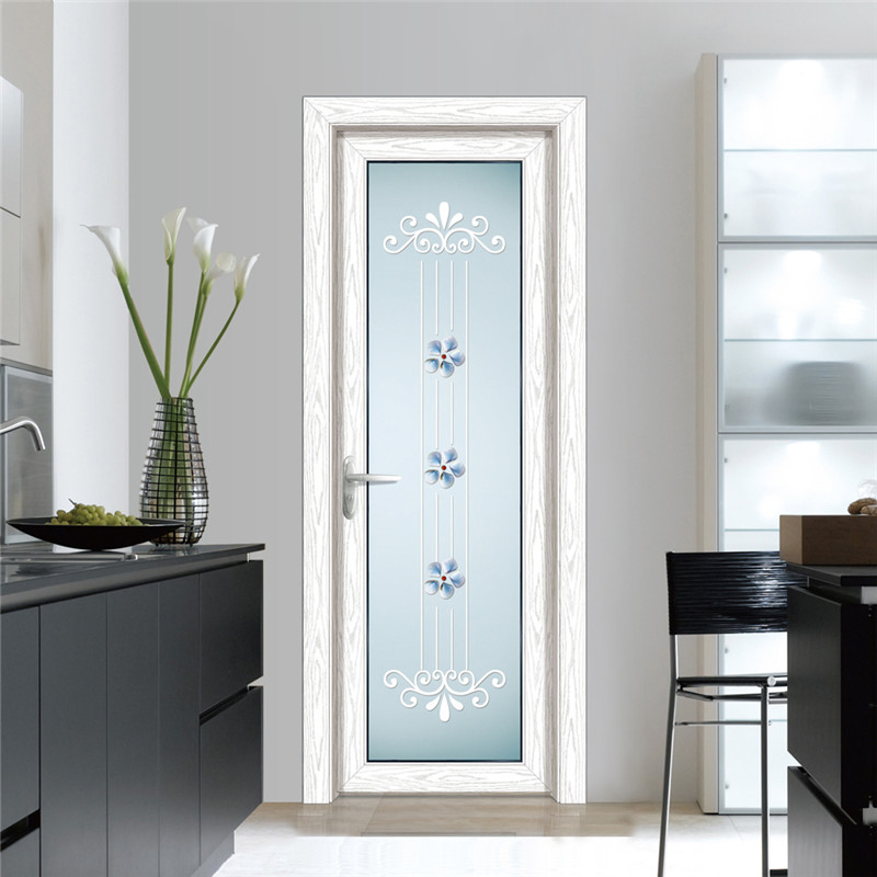 Aluminum Bathroom Door Design Swing Door PVC Bathroom Plastic Door