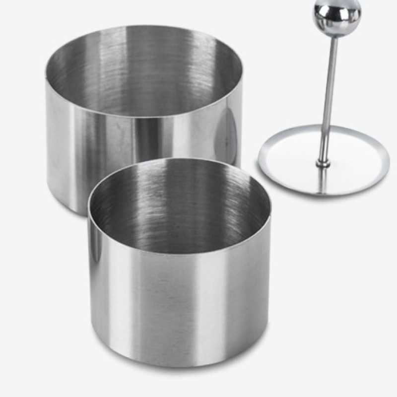 Stainless Steel Round Cold Dish Modelling Moulds