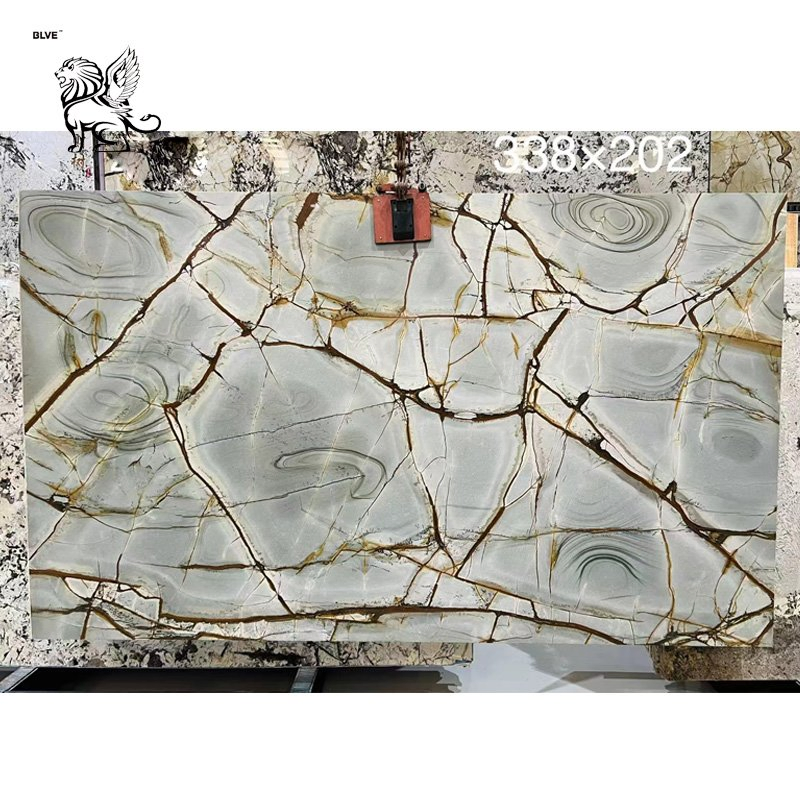 Factory Wholesale Modern Natural Stone Granite Kitchen Countertop Marble Dining Table Slab for Home Decor