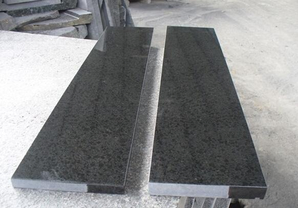 Polished, Flamed G684 (black pearl) Black Granite Tiles