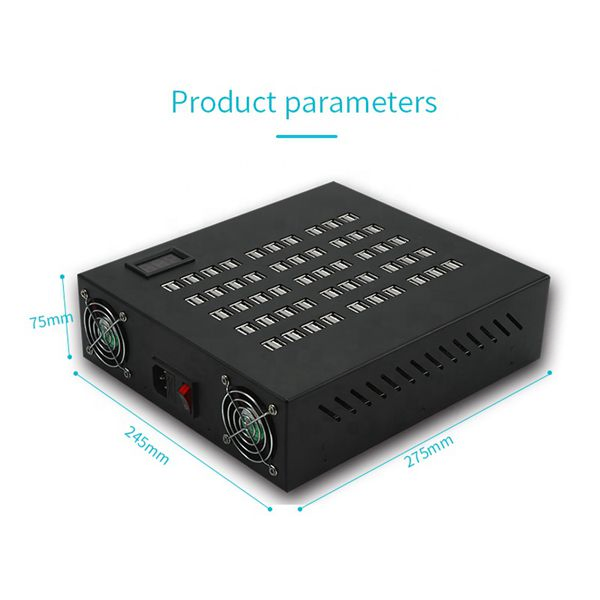 100 Ports USB Charger 5V Multiple Charging Station for Meeting Room Coffee Shop Hotel Multiple Circuit Protection Fast Charging