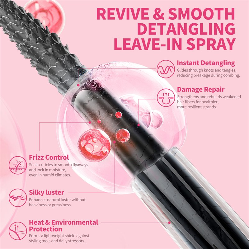 Sevich Hair Detangler Spray 100ml Organic Shea Butter Hair Moisturizer Smooth Repair Spray Leave in Conditioner Hair Spray