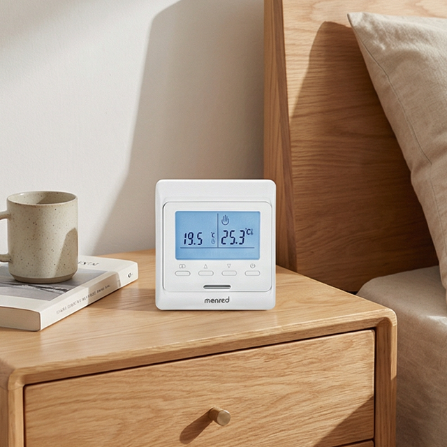 Electric Floor Heating CE/RoHS Certified E51 Home Thermostat Programmable LCD Display Electric Thermostat