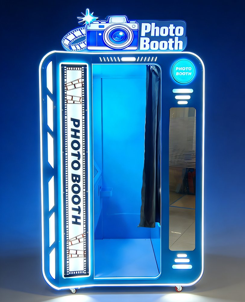 New Arrival Instant Selfie Portable Vintage Automatic Ai Photo Booth Vending Machine with Printer
