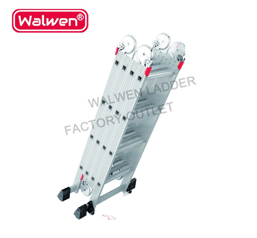 Step Ladder Heights Folding Extension Multi-Functional Aluminum Ladder