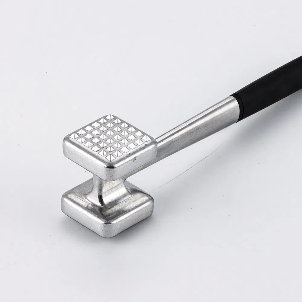 Meat Tenderizer Hammer with Comfortable-Grip Handle, Dual-Side Mallet for Kitchen, Heavy Duty Pounder for Tenderizing Steak, Beef and Fish Meat Tool