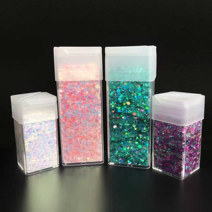 Manufacturers 12colors Bulk Chunky Mix Glitter Powder for Decorative Tumbler Nail Glitter
