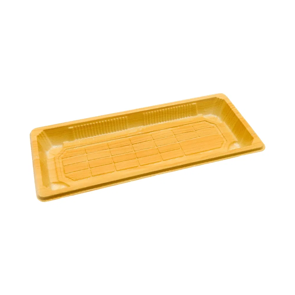 Factory Wholesale Recyclable Plastic Sushi Roll Food Packaging Food Grade Disposable Desserts Food Container Takeaway Freezable Custom Sushi Tray