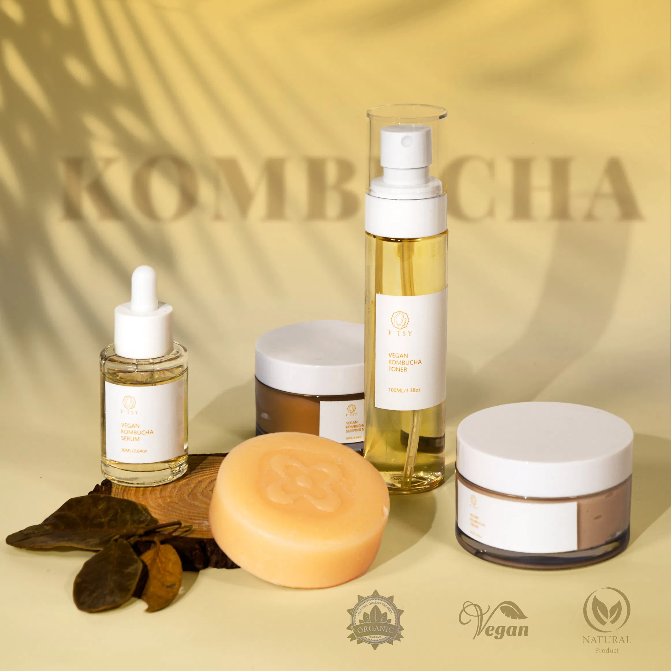 Korean Beauty Skin Care Set Kombucha Face Wash Face Toner Face Serum Skin Care Sets