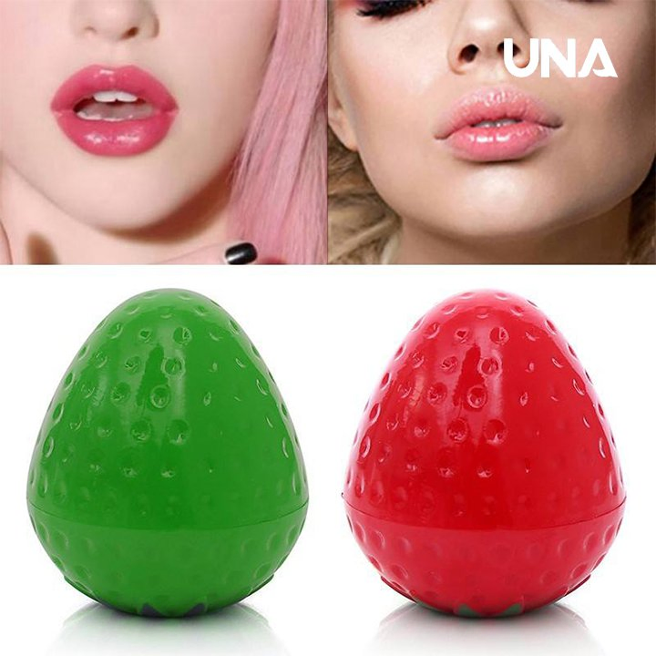 Lip Balm with Long-Lasting Moisturizing Hydration - Fruity Strawberry Scented Lipstick for Youthful Bright Color