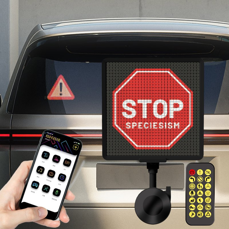 LED-экран для заднего стекла автомобиля с управлением через приложение