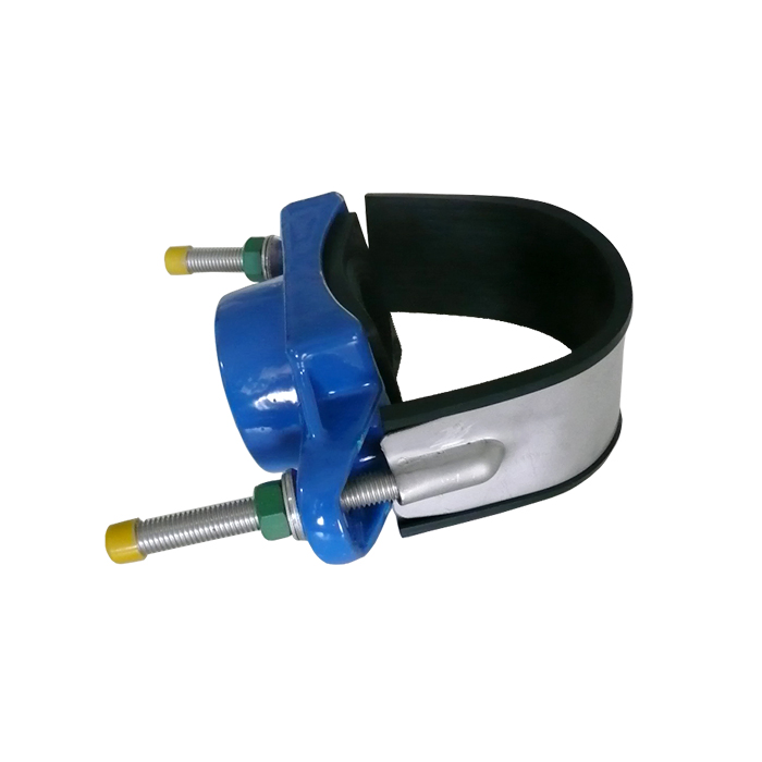 Ductile Cast Iron Tap Saddle with Stainless Steel Band for Steel Pipe