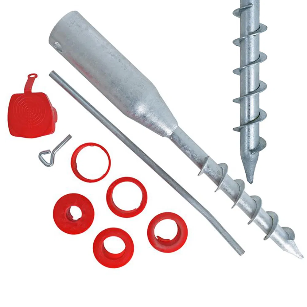 Якорь-шпиль для зонта, стальной, оцинкованный