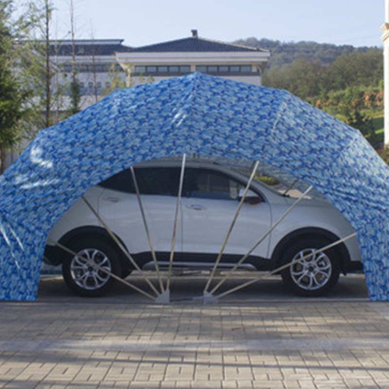 Modern Portable Car Shelter with Steel Frame and Heat Treated Wood Home Car Garages Car Tent