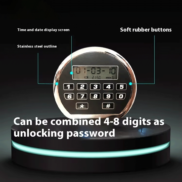 Password Protected Safe Box for Home Office and Jewelry Storage