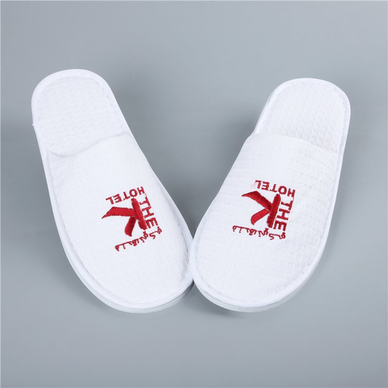 Cheapest Waffle Closed Toe Hotel Slipper