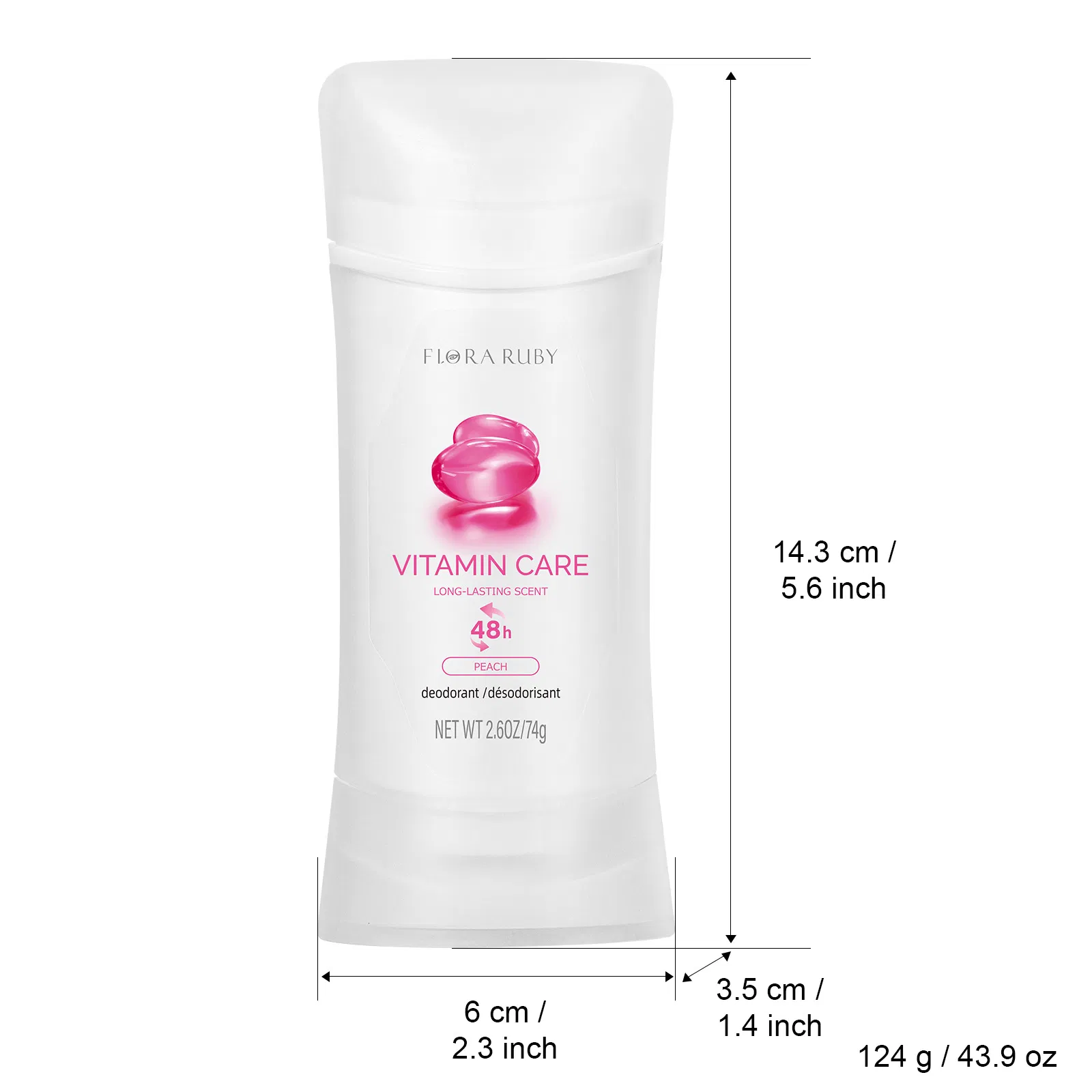 Soothing Organic Deodorant with Gentle Refreshing Pearl Beads