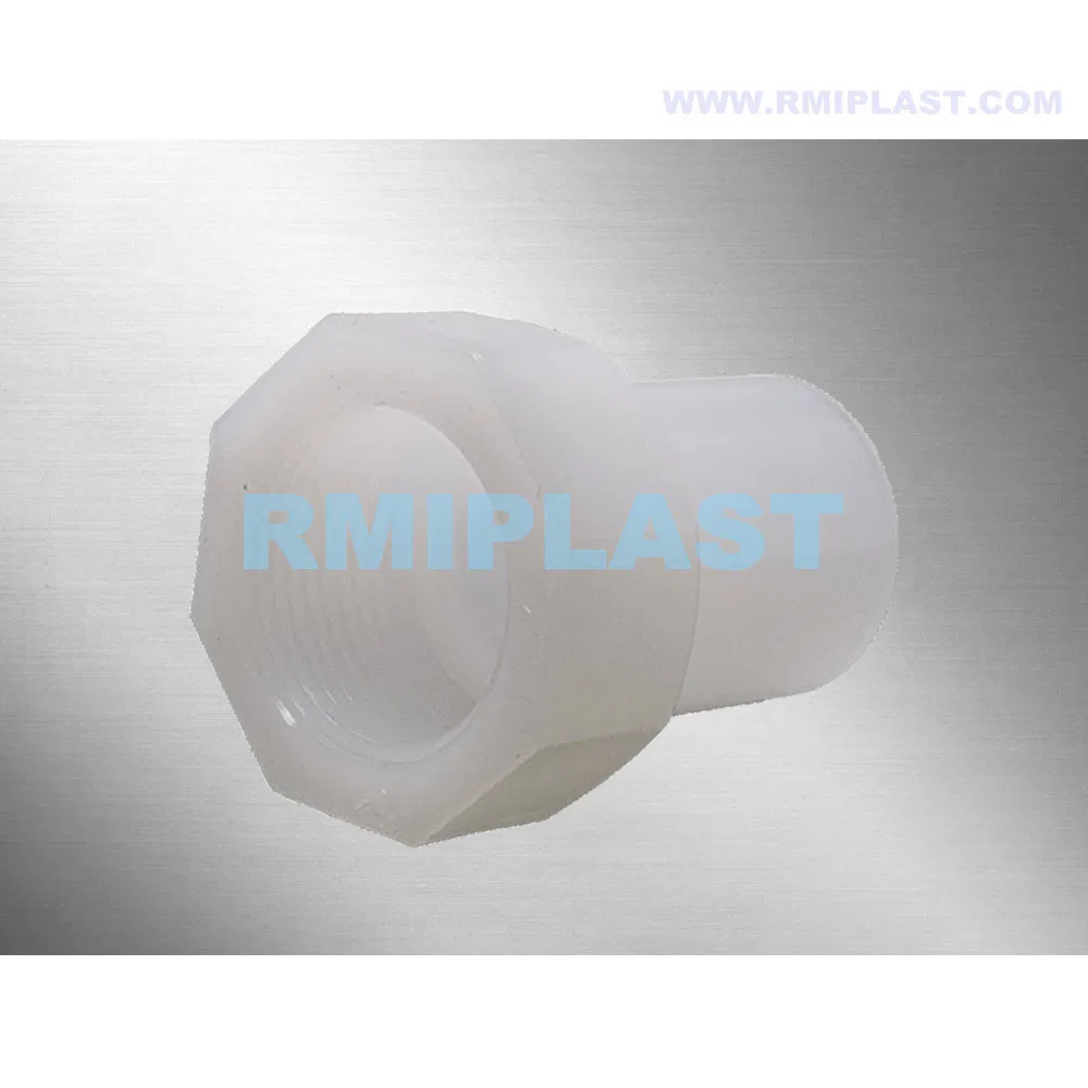 PVDF Female Coupling of Butt Welding ISO Pn16 White Plastic Coupler Fittings for Industrial Use