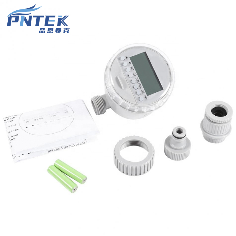 Pntek 2022 Irrigation Timer Solar Power Hose Sprinkler Electronic Home Garden Irrigation Water Timer